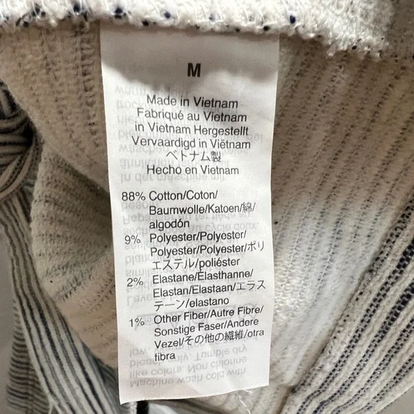 Texture & Thread Madewell Striped Tie Waist Cardigan Medium - Picture 5 of 8